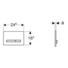 Kép 2/2 - Geberit Sigma50 nyomólap, Mustang pala 115.788.JM.2