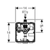 Kép 2/3 - Geberit beépítőkészlet Basic vizelde vezérléshez 115.801.00.5