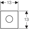 Kép 2/3 - Geberit Mambo vizelde vezérlés elektronikus működtetéssel, elemes működtetés 116.033.FW.1