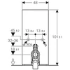 Kép 2/3 - Geberit Monolith szanitermodul talpon álló WC-hez, 101 cm, fehér üveg 131.002.SI.5