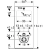 Kép 3/4 - Geberit Monolith szanitermodul fali WC-hez, 114 cm, palahatású kőanyag/alumínium feketekróm (131.031.00.5)