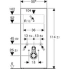 Kép 3/4 - Geberit Monolith szanitermodul fali WC-hez, 114 cm, láva üveg/alumínium feketekróm (131.031.JK.5)