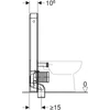 Kép 4/4 - Geberit Monolith Plus szanitermodul talpon álló WC-hez, 101 cm, fehér üveg (131.202.SI.5)