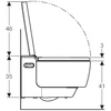 Kép 3/5 - Geberit AquaClean Mera Classic komplett higiéniai fali WC berendezés, fehér 146.203.11.1