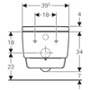 Kép 2/4 - Geberit AquaClean Mera Comfort komplett higiéniai fali WC berendezés, fehér 146.213.11.1