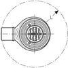 Kép 3/4 - Geberit zuhanytálca lefolyó d90, vízzár magasság 50 mm, PE lefolyó: d40, szifon csatlakozó PE-HD (150.552.00.1)