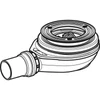 Kép 2/4 - Geberit zuhanytálca lefolyó d90, vízzár magasság 30 mm, PE lefolyó, d40mm, szifon csatlakozó PE-HD (150.581.00.1)