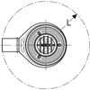 Kép 3/4 - Geberit zuhanytálca lefolyó d90, szelepfedéllel, vízzár magasság 30 mm, PE lefolyó, d40mm, fényes króm, szifon csatlakozó PE-HD (150.583.21.1)
