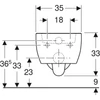 Kép 3/4 - Geberit iCon fali WC, mélyöblítésű, rövidített, zárt formájú, 49cm (204030000)