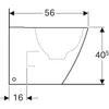 Kép 4/4 - Geberit iCon álló WC mélyöblítésű, falhoz illeszkedő, zárt formájú, Rimfree