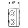 Kép 3/3 - Geberit kombinált erősáramú csatlakozó doboz 244.120.00.1