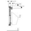 Kép 3/3 - Geberit Kombifix vizelde elem, 109–127 cm, univerzális, spray-fejhez 457.606.00.1