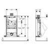 Kép 2/2 - Geberit Kombifix felülről működtethető univerzális vizelde szerelőelem 457.612.00.1
