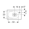 Kép 2/4 - Geberit Citterio 45x30 cm kézmosó 500.541.01.1