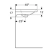 Kép 4/4 - Geberit Acanto 60x48,2 cm mosdó 500.620.01.2