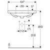 Kép 3/4 - Geberit Acanto 65x48,2 cm mosdó 500.621.01.2