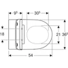 Kép 2/4 - Geberit ONE fali WC mélyöblítésű, zárt forma, TurboFlush, WC-ülőkével 500.202.JT.1