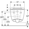 Kép 3/4 - Geberit ONE fali WC mélyöblítésű, zárt forma, TurboFlush, WC-ülőkével 500.202.JT.1