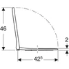 Kép 4/4 - Geberit Smyle Square WC-ülőke, keskeny design, rögzítés felülről (500.238.01.1)