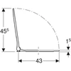 Kép 4/4 - Geberit Smyle Square WC-ülőke, keskeny design, sandwich kivitelű, rögzítés felülről (500.239.01.1)