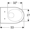 Kép 2/4 - Geberit Selnova fali WC, mélyöblítésű, 53cm (500.260.01.1)