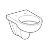 Kép 2/5 - Geberit Selnova mélyöblítésű fali WC 35,8x53 cm, fehér (500.260.01.7)