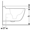 Kép 4/4 - Geberit Citterio fali WC, mélyöblítésű, zárt forma Rimfree, 56cm, KeraTect® (500.510.01.1)