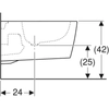 Kép 4/4 - Geberit ONE bidé, zárt forma, 54cm, KeraTect® (500.690.01.1)