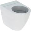 Kép 1/4 - Geberit iCon álló WC mélyöblítésű, falhoz illeszkedő, zárt formájú, Fehér / Fénylő 500.878.00.1