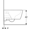 Kép 4/4 - Geberit iCon fali WC mélyöblítésű, zárt forma, Rimfree, Fehér 501.661.00.1