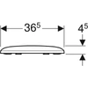 Kép 3/4 - Geberit iCon Square WC-ülőke, rögzítés felülről, fehér (571900000)