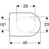 Kép 2/4 - Geberit iCon WC-ülőke, rögzítés felülről (574120000)