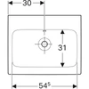 Kép 2/4 - Geberit iCon mosdó, 60x48.5 cm 124063000