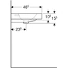 Kép 4/4 - Geberit iCon pultra ültethető mosdó, 60x48.5 cm 124560000