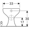 Kép 3/4 - Geberit Bambini laposöblítésű álló gyermek WC 211500000