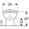 Kép 3/4 - Geberit Bambini mélyöblítésű álló WC kisgyermekek és gyermekek számára 211650000