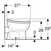 Kép 4/4 - Geberit Bambini mélyöblítésű álló WC kisgyermekek és gyermekek számára 211650000