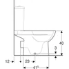 Kép 5/5 - Geberit Selnova álló monoblokk WC 36x68 cm mélyöblítésű, hátsó kifolyású, Rimfree 500.285.01.7