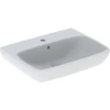 Kép 1/4 - Geberit Selnova Square kerámia mosdó 65x48cm, csaplyukkal és túlfolyóval 500.299.01.5