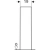 Kép 3/4 - Geberit Selnova mosdóláb, fehér 500.341.01.7