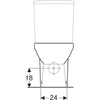 Kép 4/5 - Geberit Selnova álló monoblokk WC 35,5x60 cm mélyöblítésű, univerzális kifolyású, Rimfree 500.478.01.7