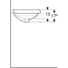 Kép 4/4 - Geberit VariForm kerek beépíthető mosdó 40 cm, fehér 500.701.01.2 