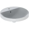Kép 1/4 - Geberit VariForm kerek beépíthető mosdó 48 cm, csaplyuk-peremmel 500.705.01.2