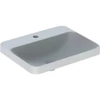 Kép 1/4 - Geberit VariForm beépíthető szögletes mosdó 55 cm, csaplyuk-peremmel, túlfolyó nélkül 500.742.01.2