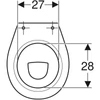 Kép 2/4 - Geberit Bambini mélyöblítésű álló gyermek WC, hátsó kifolyású 500.916.00.1