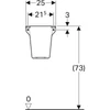 Kép 3/4 - Geberit Selnova Square szifontakaró kézmosóhoz, fehér 501.477.00.7