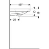 Kép 4/4 - Geberit Acanto fehér mosdó, 120x48 cm 501.880.00.1