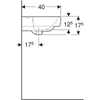 Kép 4/4 - Geberit Selnova Compact 65x40 cm mosdó túlfolyóval, fehér 501.890.00.7