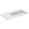 Kép 1/4 - Geberit ONE jobbos mosdó hátsó lefolyóval 90x48cm, KeraTect, csaplyuk és túlfolyó nélkül 505.013.00.1