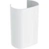 Kép 1/3 - Geberit ONE design szifontakaró, pórszórt rozsdamentes acél, fehér 505.058.01.1